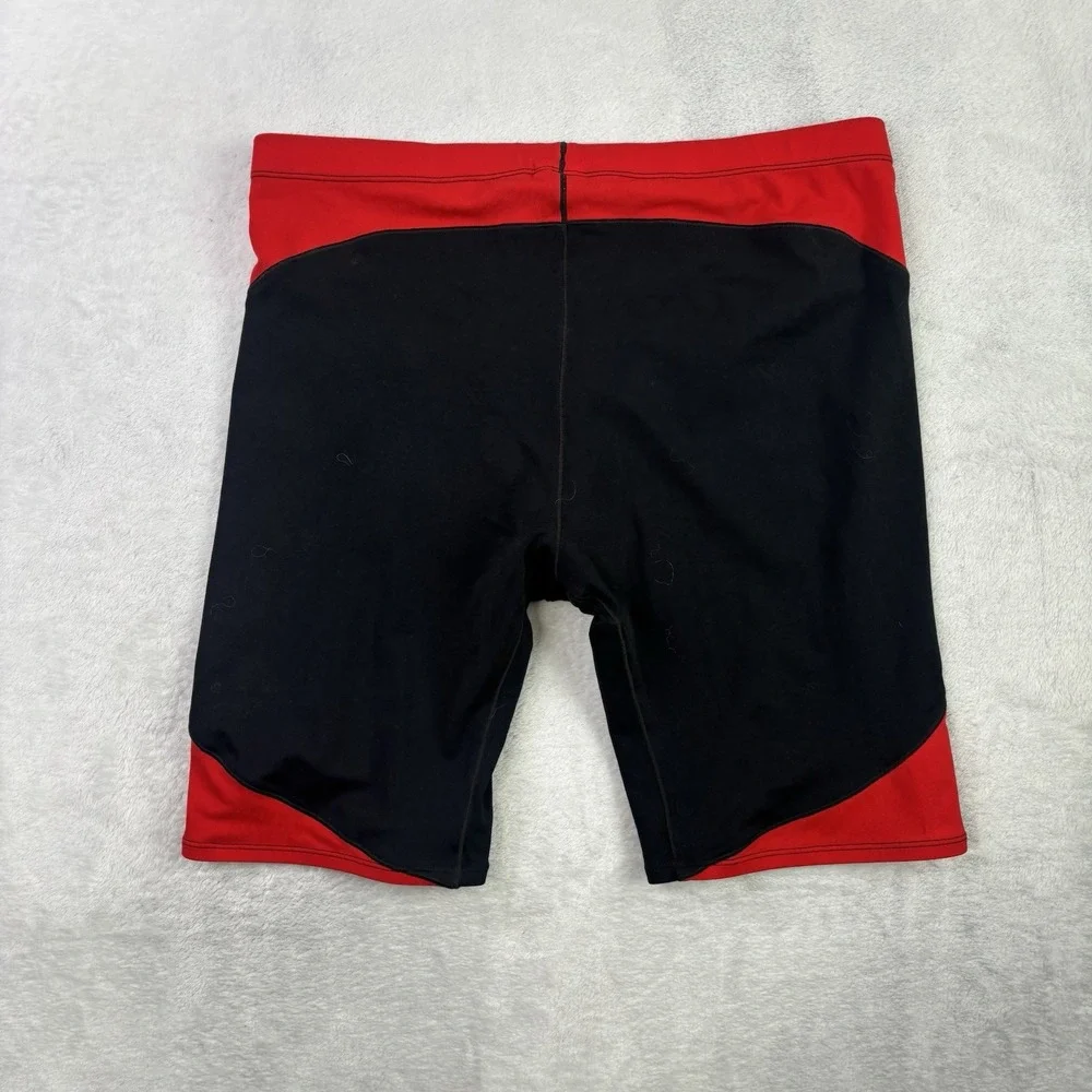 Nike Hydrastrong Swimwear Trunks Men's Size 38 Black Red